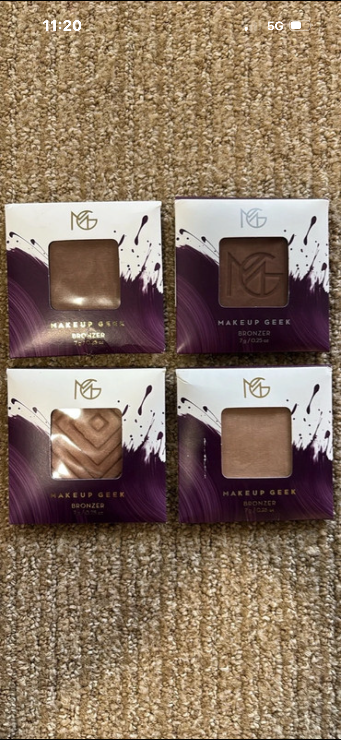 NYX & Make Up Geek - NYX Professional Eyebrow Gel & Makeup Geek Bronzer Lot (7-Piece Set) - New / factory sealed - photo 2