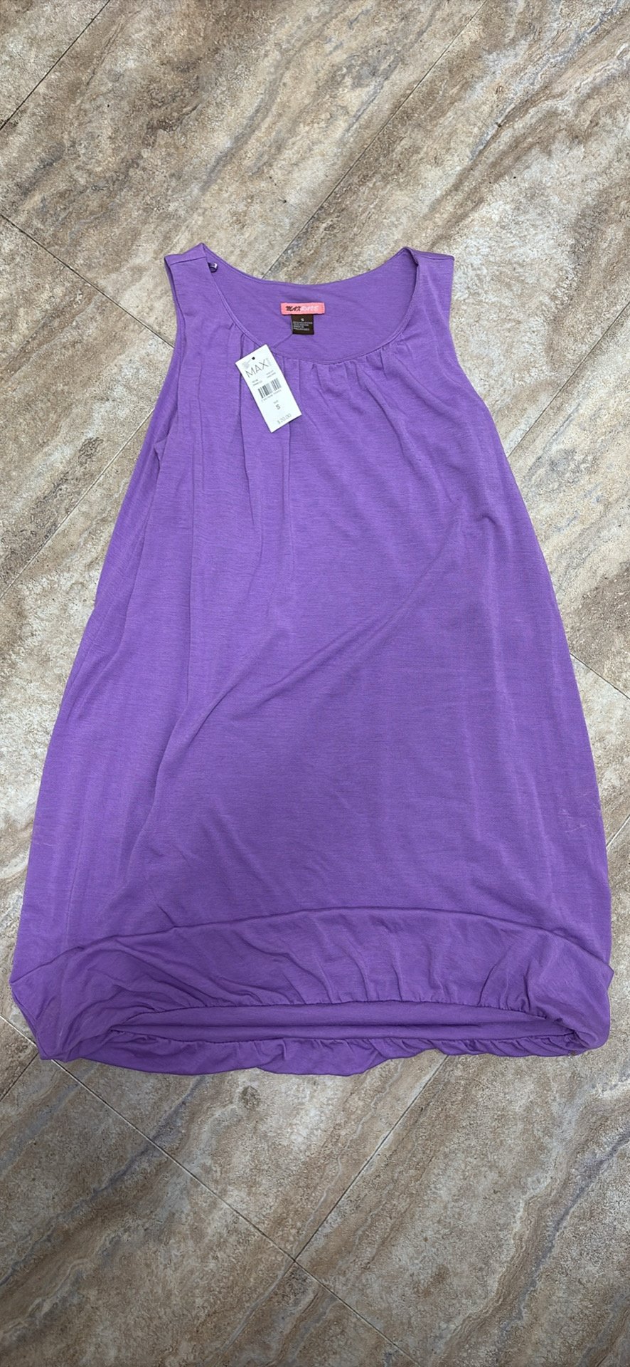 MAX - MAX Sleeveless Purple Bubble Hem Dress - Purple - New with tags - photo 3