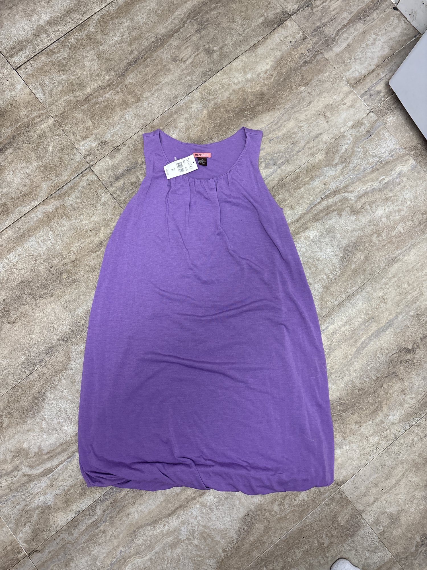 MAX - MAX Sleeveless Purple Bubble Hem Dress - Purple - New with tags