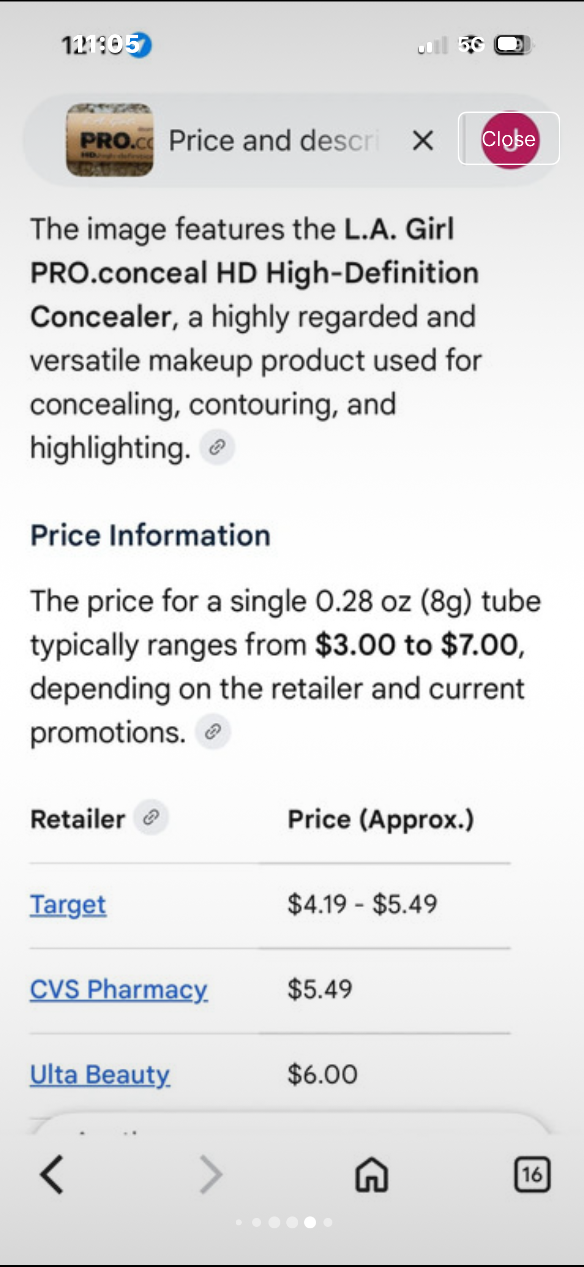 L.A. Girl - L.A. Girl PRO.conceal HD High-Definition Concealer (5 Tubes) - New / factory sealed - photo 4