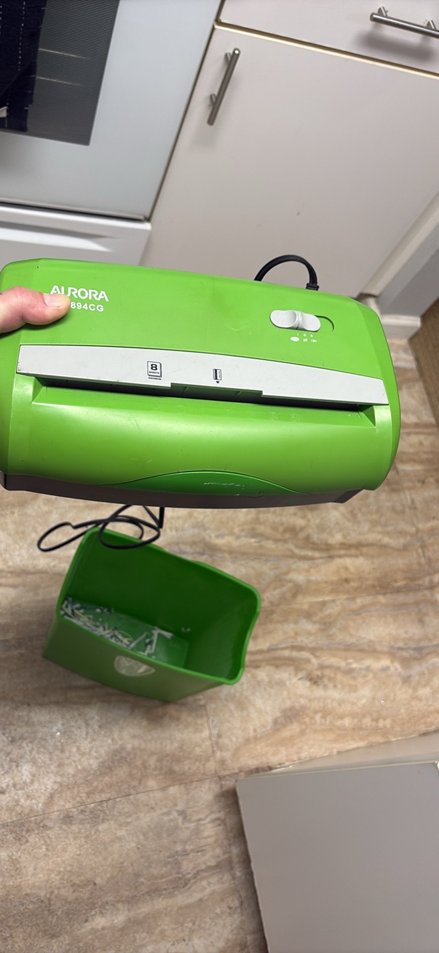 Aurora AS894CG 8-Sheet Crosscut Shredder - Good used condition - photo 4
