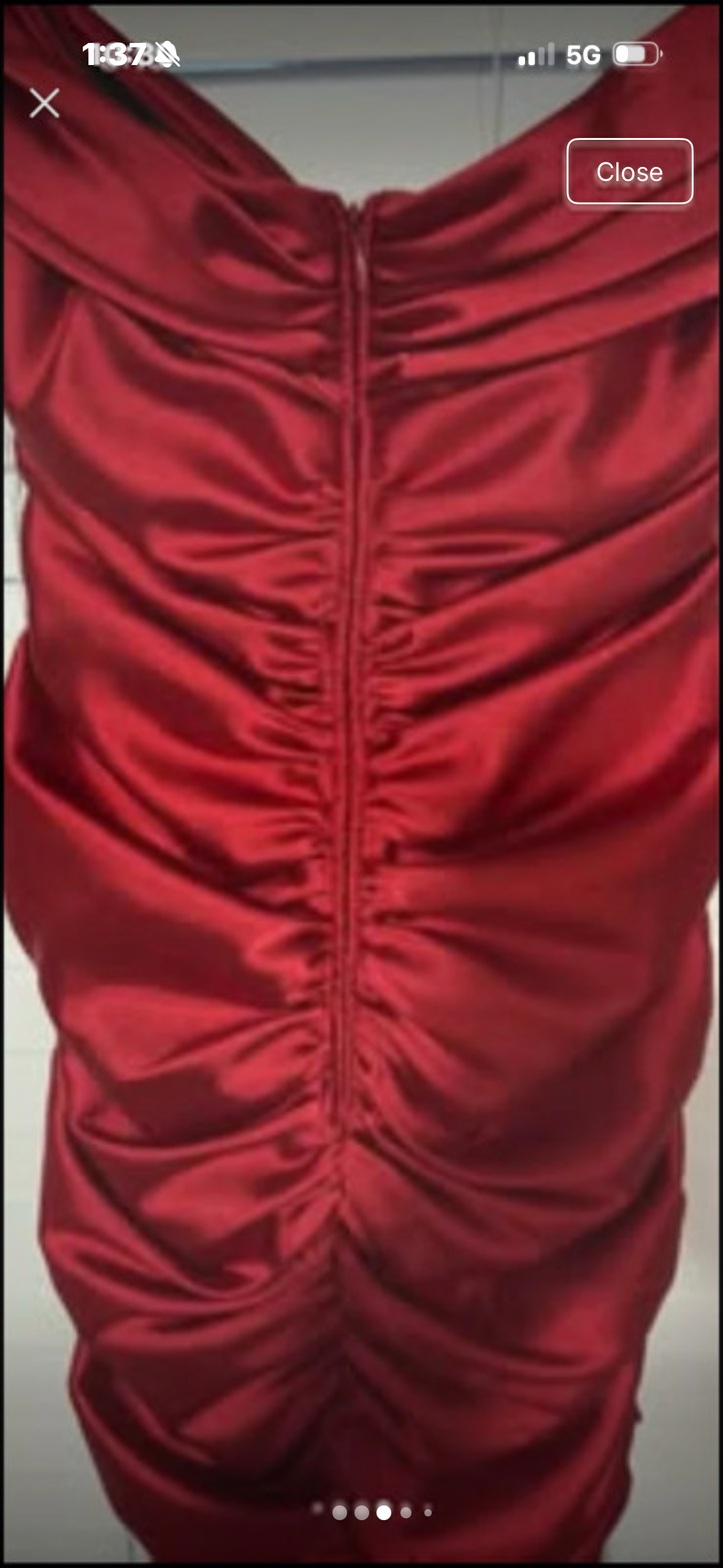 XSCAPE - Xscape by Joanna Chen size 8 Red Strapless Satin Gown (Size 8) - New with tags - photo 4