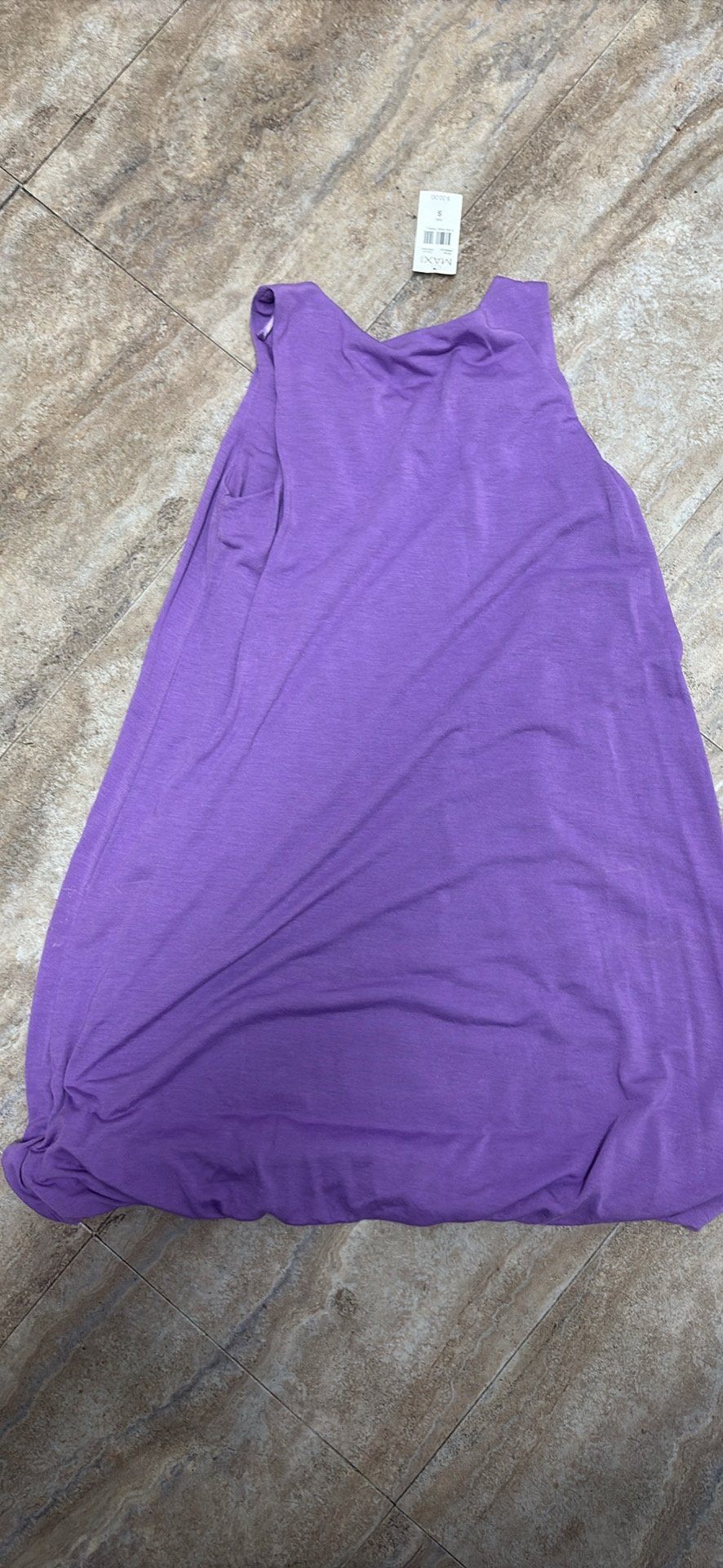 MAX - MAX Sleeveless Purple Bubble Hem Dress - Purple - New with tags - photo 4