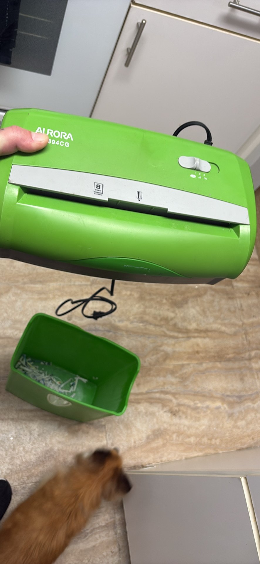 Aurora AS894CG 8-Sheet Crosscut Shredder - Good used condition - photo 3