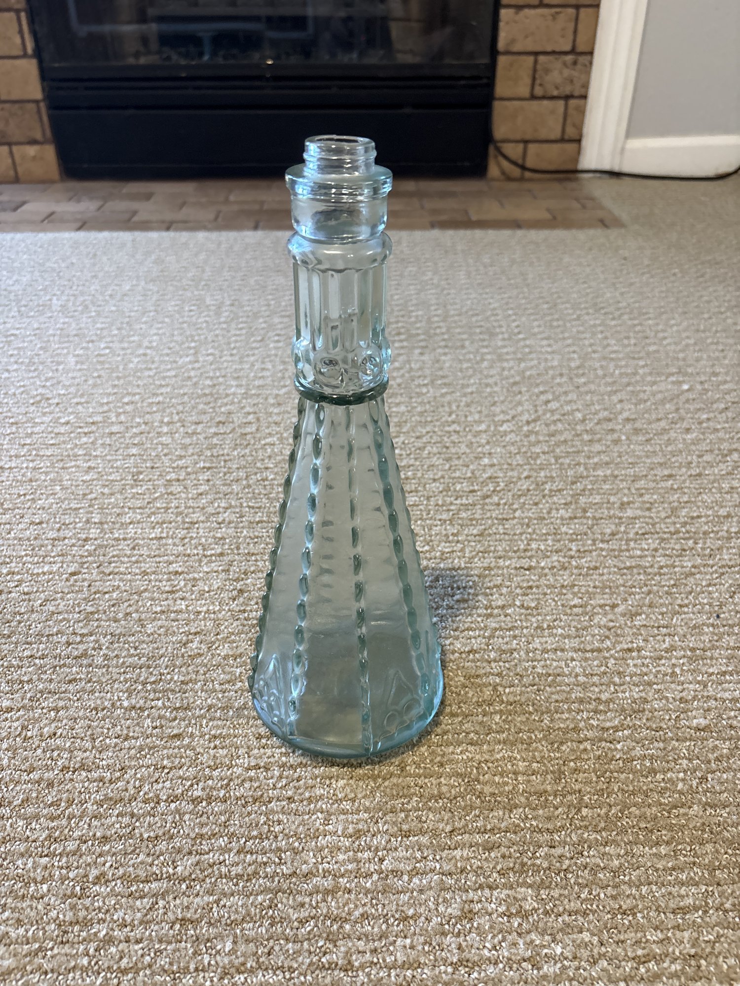 Vintage Morey Glass Decanter Bottle