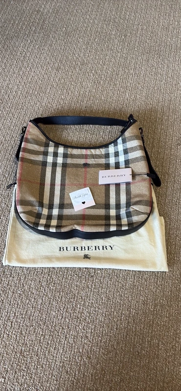 Burberry Nova Check Glitter Shoulder Bag