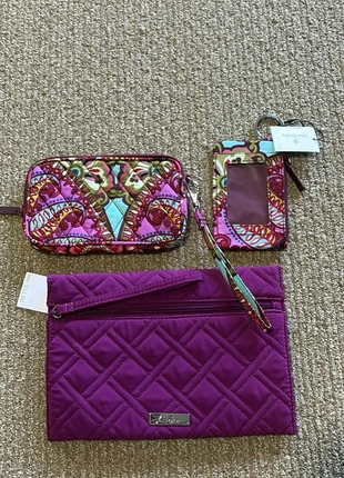 Vera Bradley Wristlet Set and ID Case Set